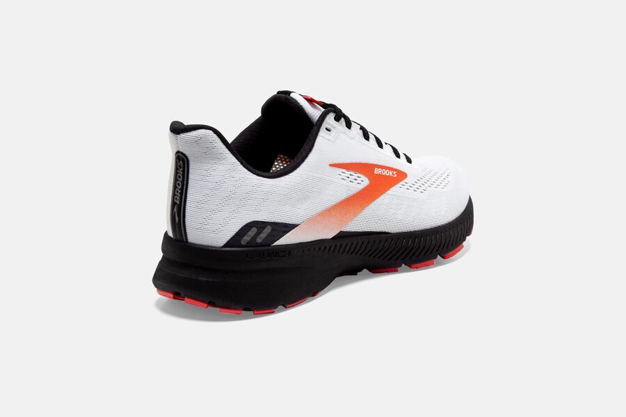 Brooks Launch 8 Road Loopschoenen Heren - Wit/Zwart/Rood - 280739TPY